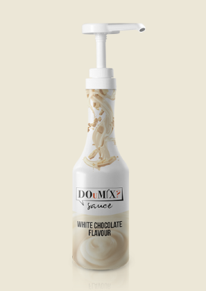 Obrázek WHITE CHOCOLATE FLAVOUR SAUCE (krém bílá čokoláda) 6 x 1,3 KG